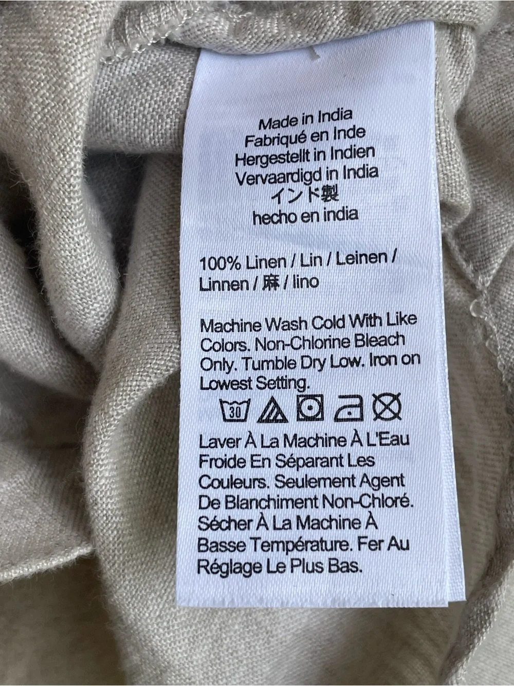 J. Crew Linen Button-Front Midi Dress in Natural Cream